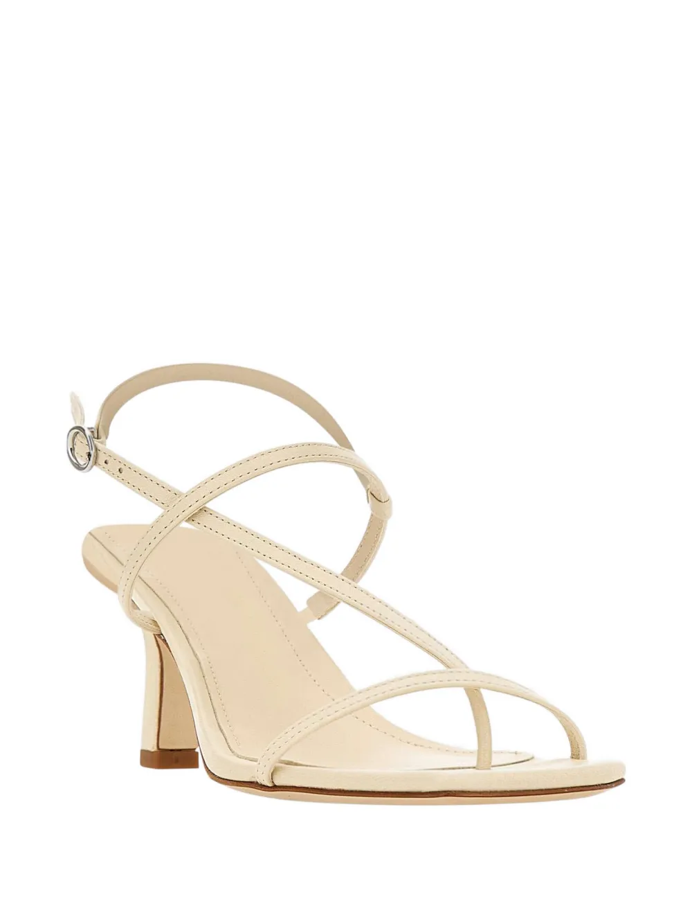 Aeyde Elise sandalen met smalle bandjes en neus Beige