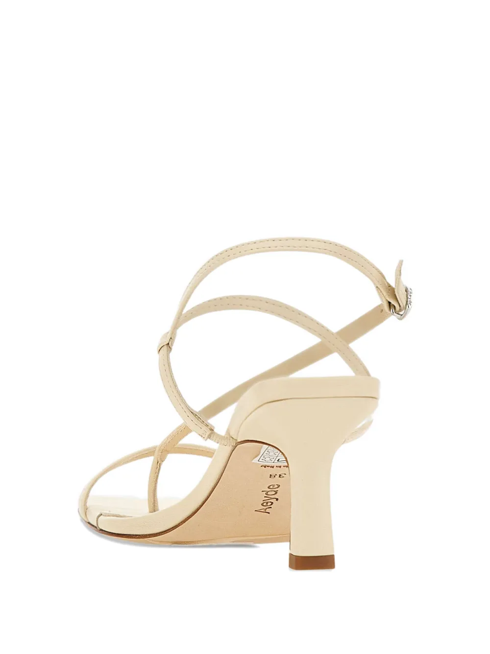 Aeyde Elise sandalen met smalle bandjes en neus Beige