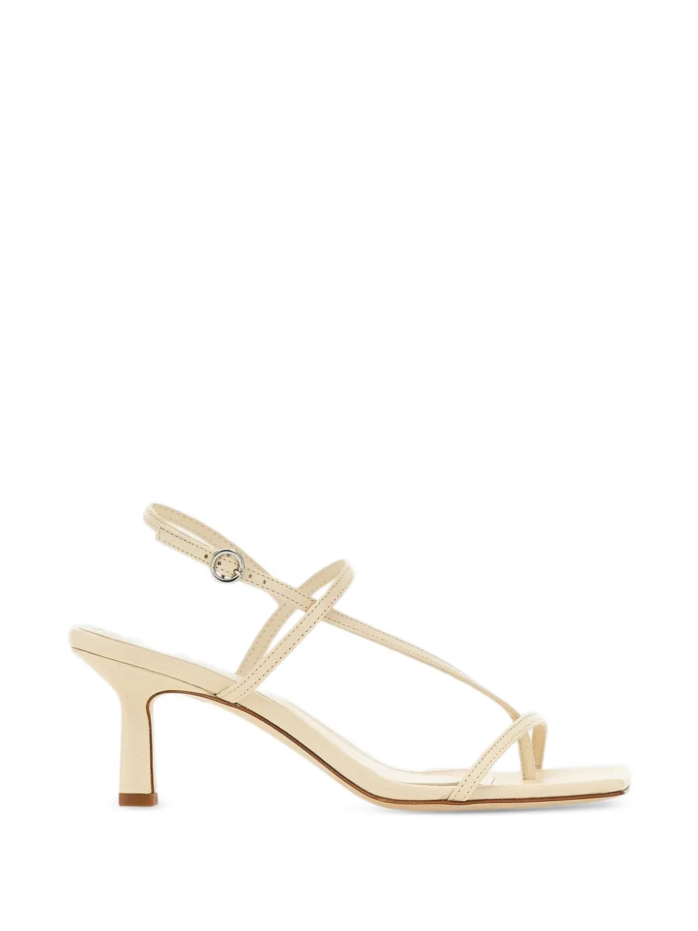 Aeyde Elise sandalen met smalle bandjes en neus Beige
