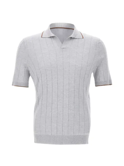 Gran Sasso ribbed-trim polo-collar T-shirt