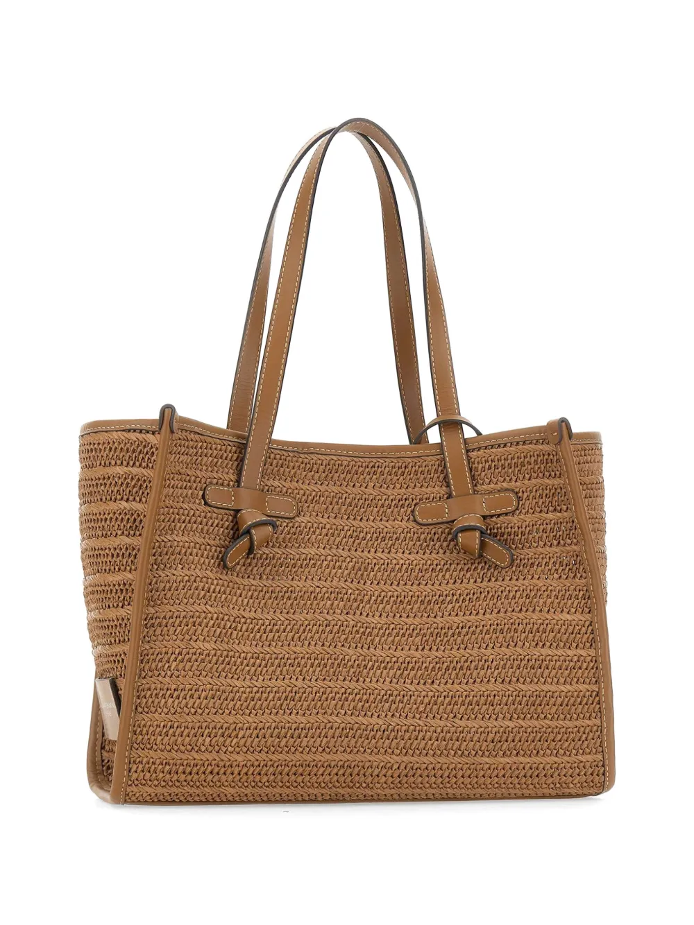  Marcella Club Marcella Woven Straw Shoulder Bag - Brown 