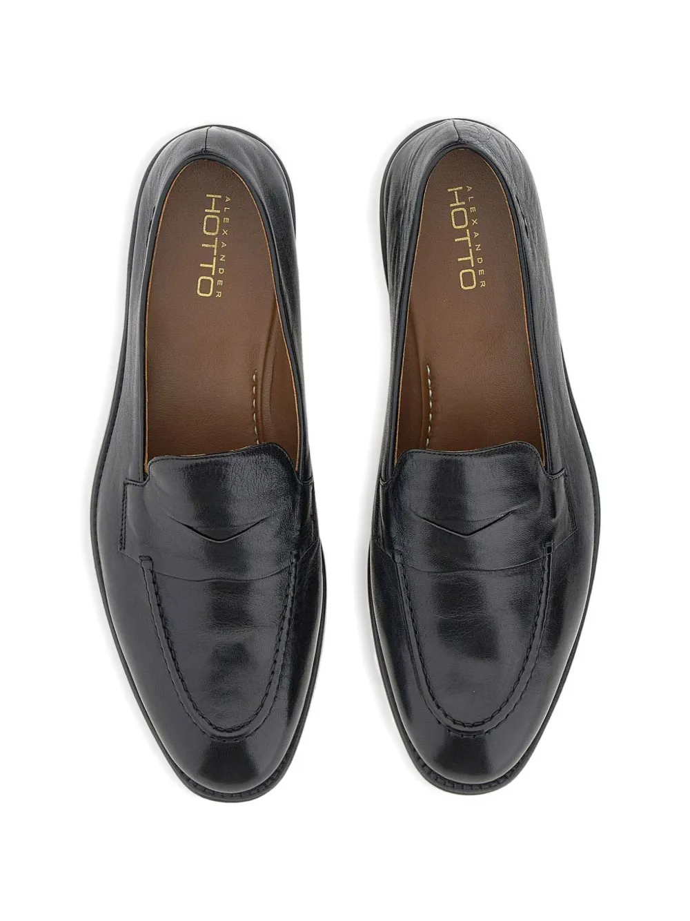 Alexander Hotto leather loafers Zwart