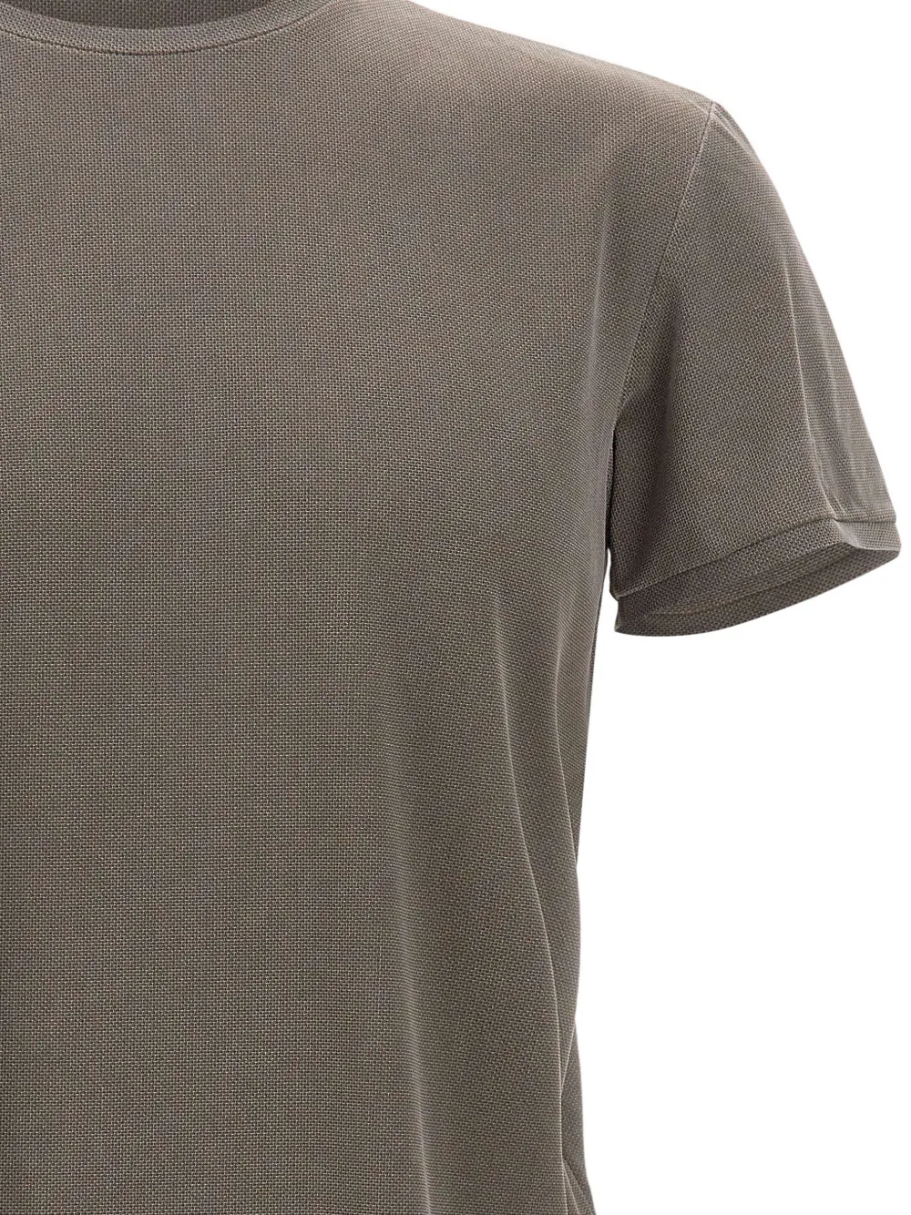RRD Piqué T-shirt met ronde hals Grijs