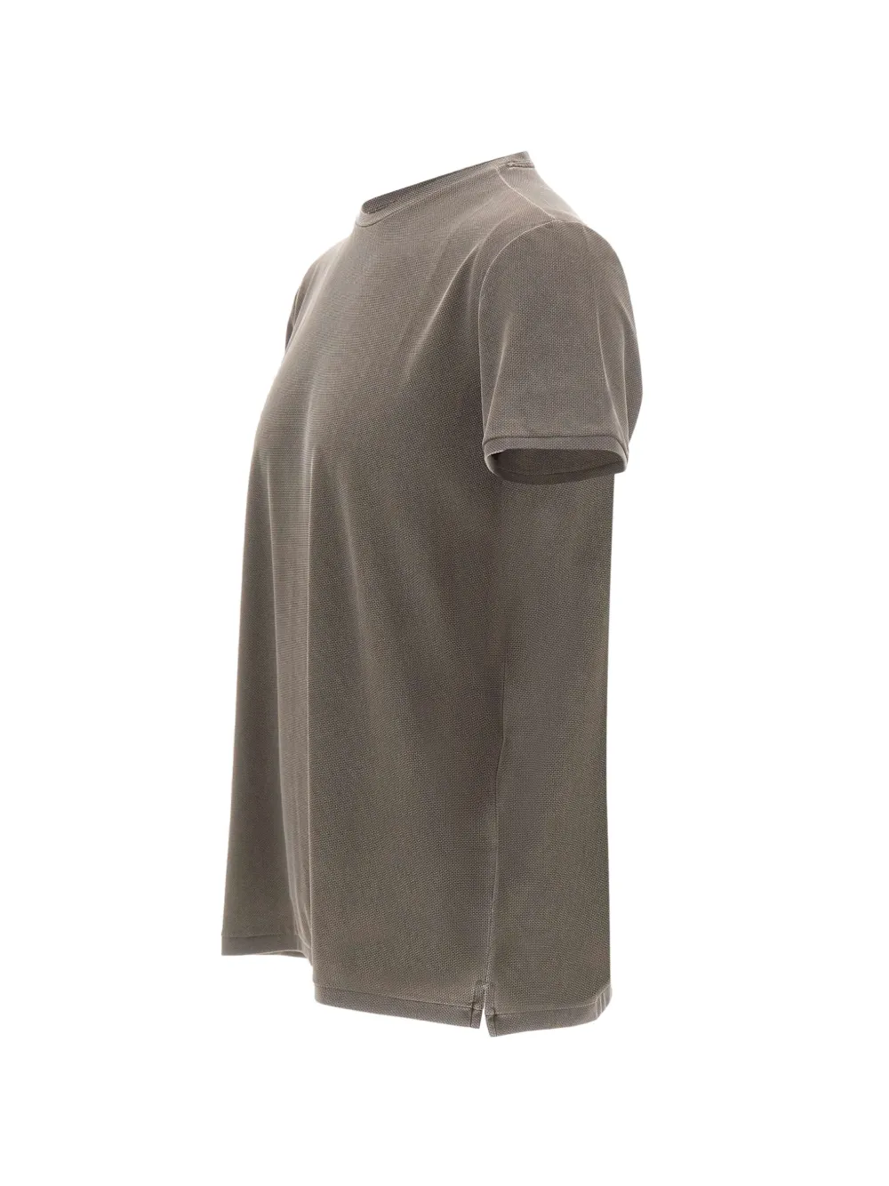 RRD Piqué T-shirt met ronde hals Grijs