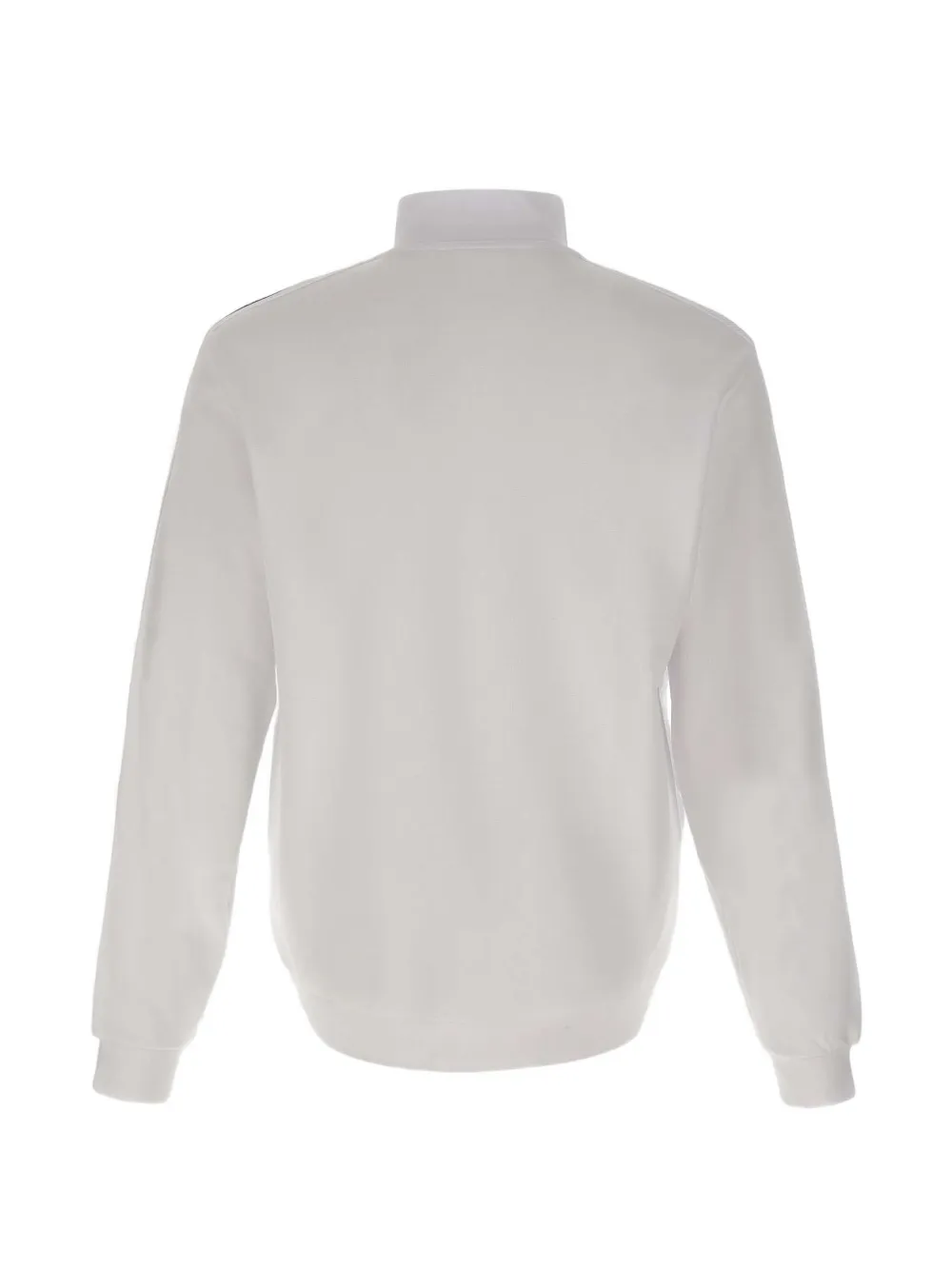 Ea7 Emporio Armani Sweater met logodetail en rits Wit