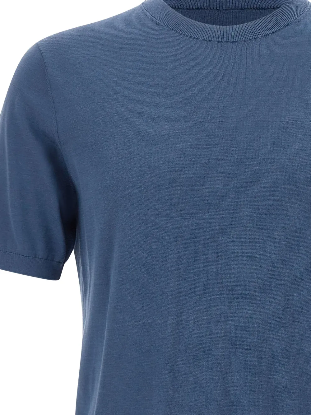 Kangra Sweater met korte mouwen Blauw