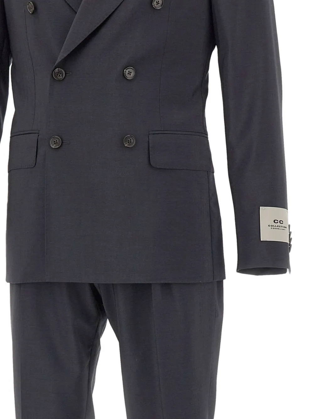  Corneliani Double-breasted Suit - Black 