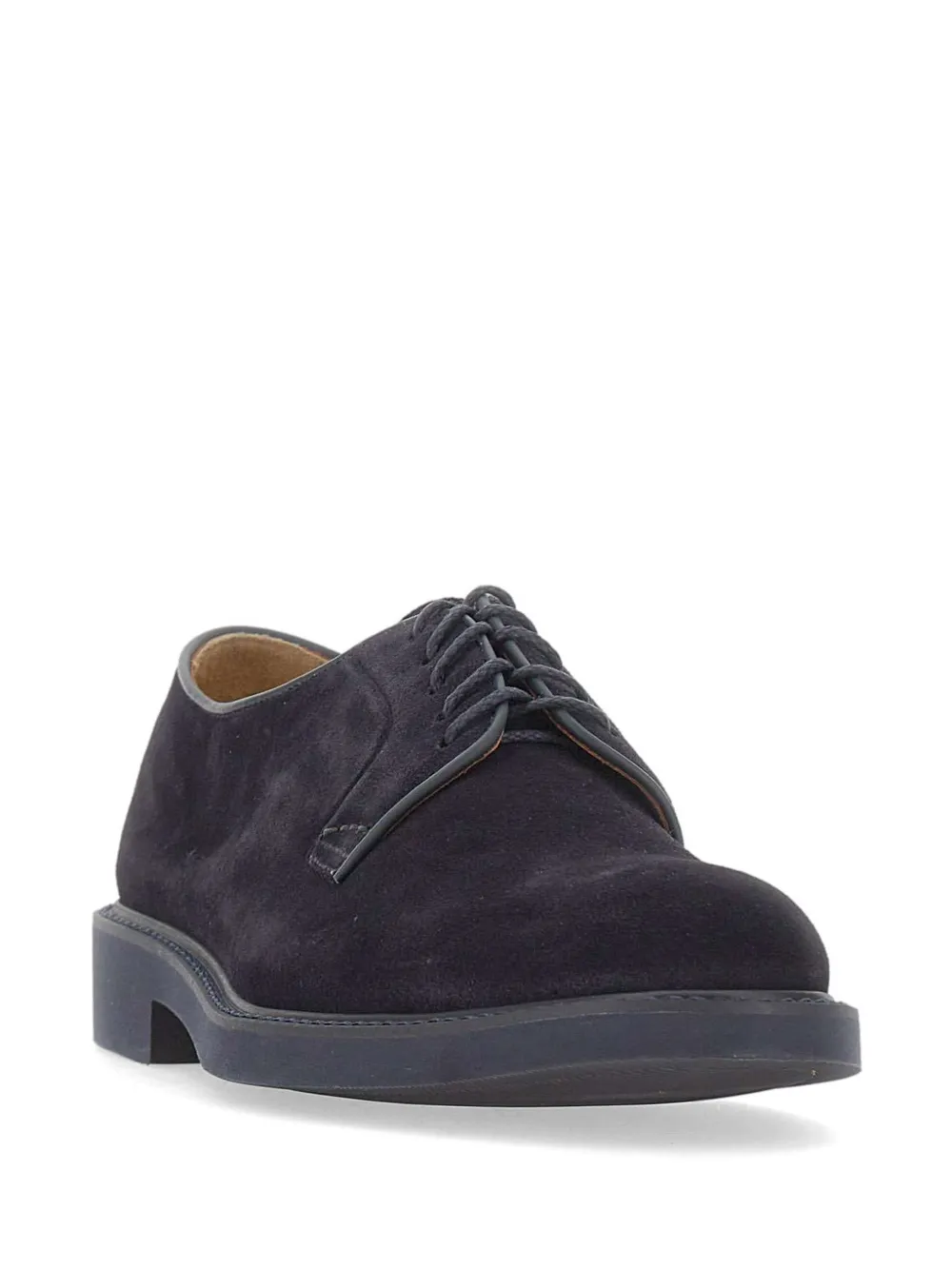 Doucal's suede lace-up shoes Blauw