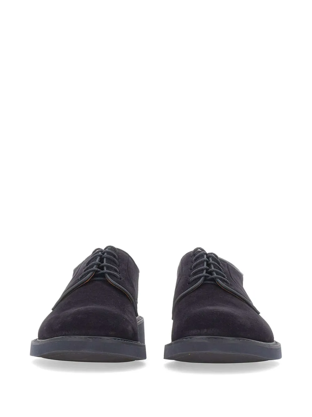 Doucal's suede lace-up shoes Blauw