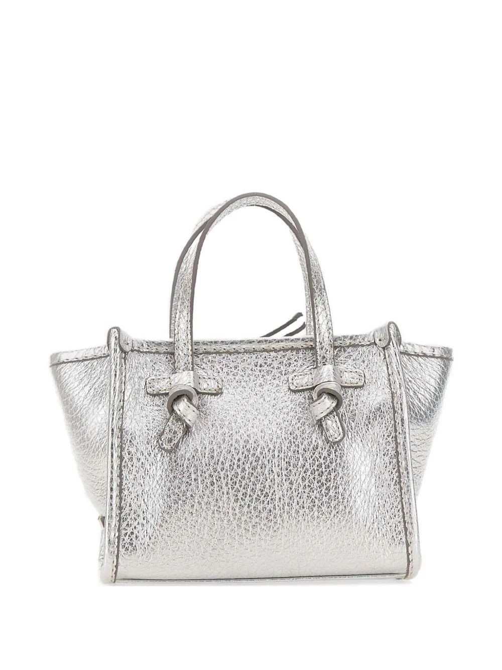 MARCELLA CLUB leather mini bag - Argento