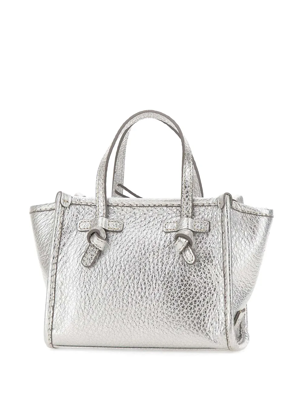  Marcella Club Leather Mini Bag - Silver 