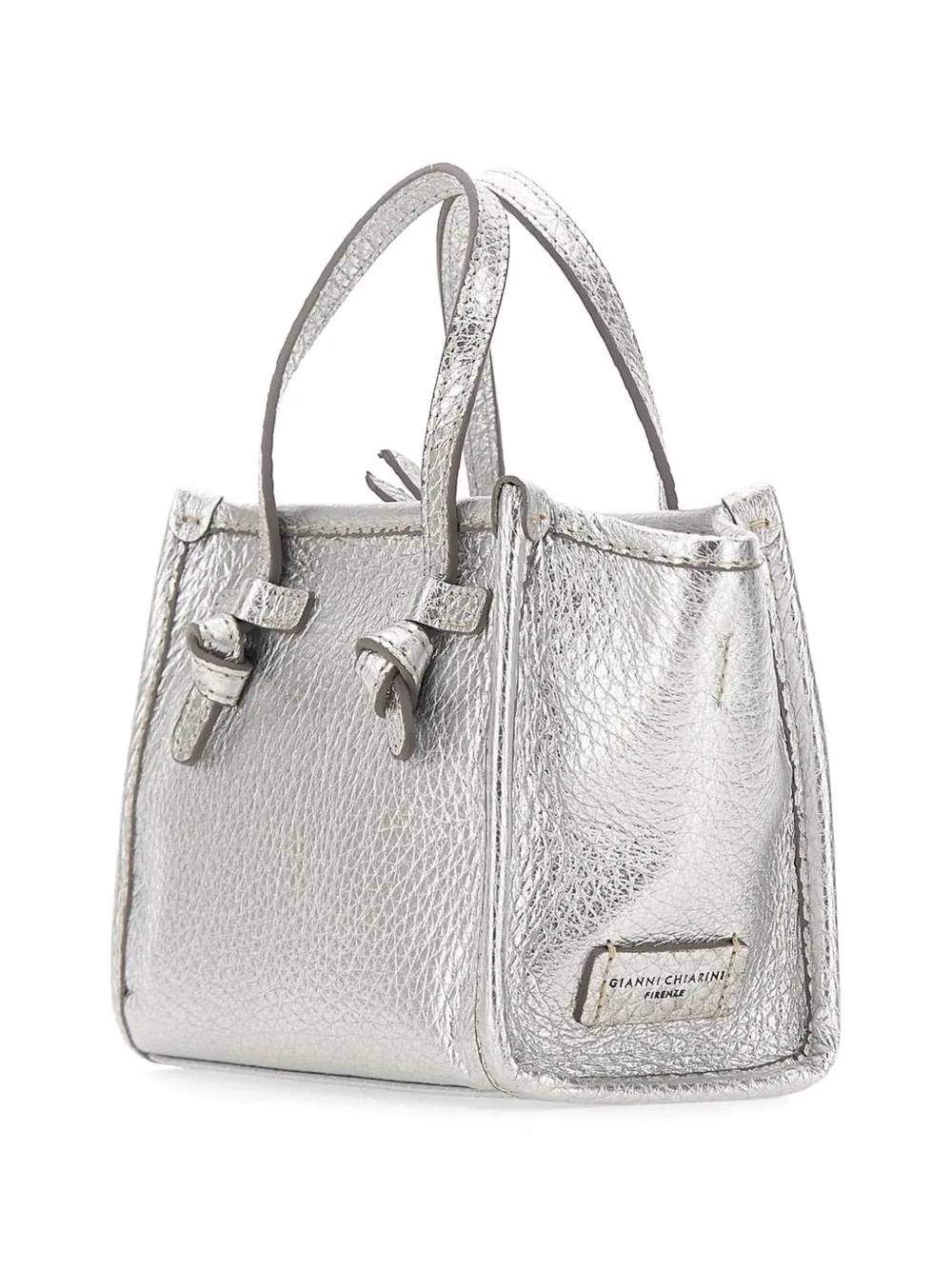 Marcella Club Leather Mini Bag - Silver 