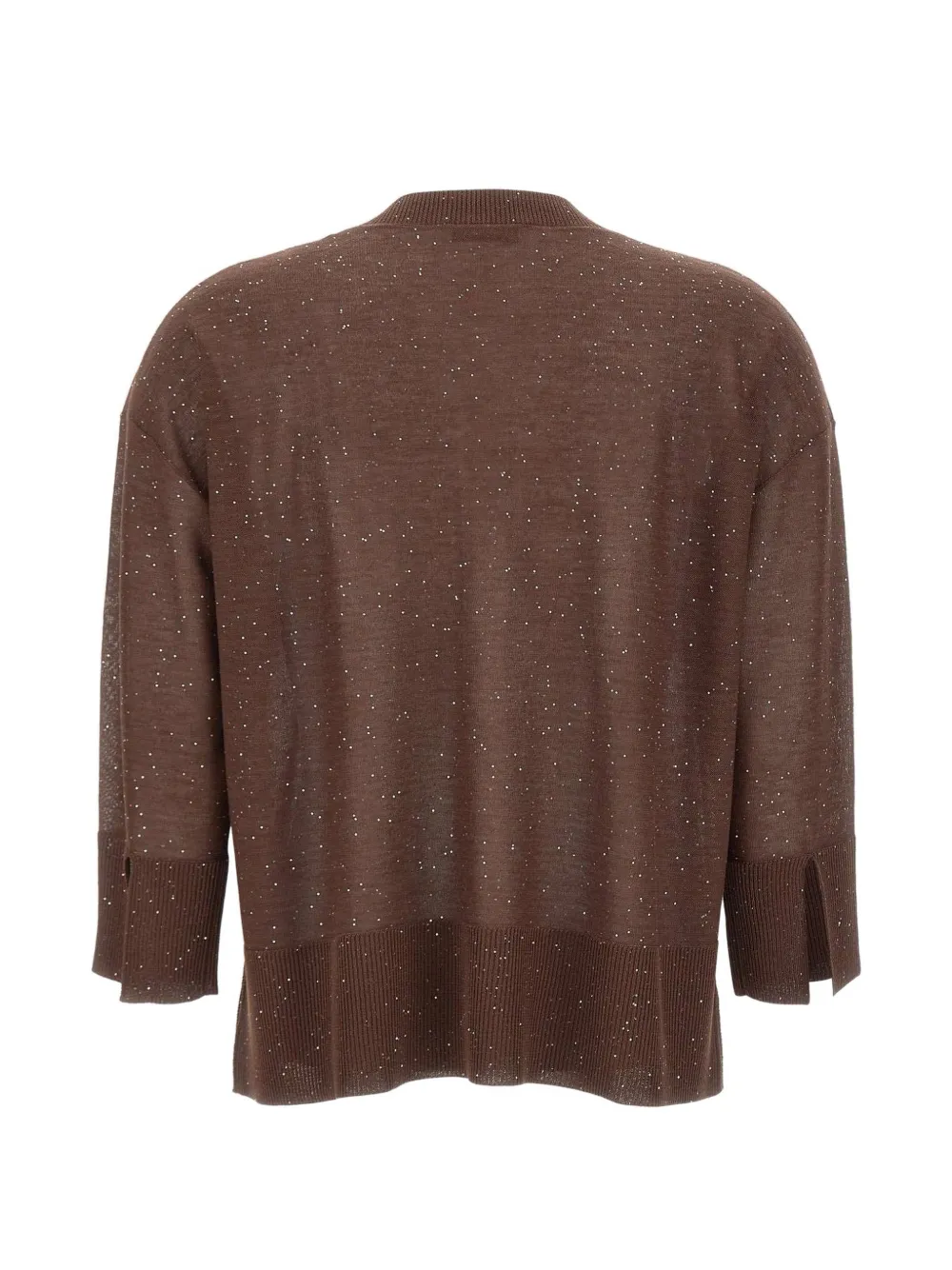  Kangra Sequin-embellished Buttoned Cardigan - Brown 