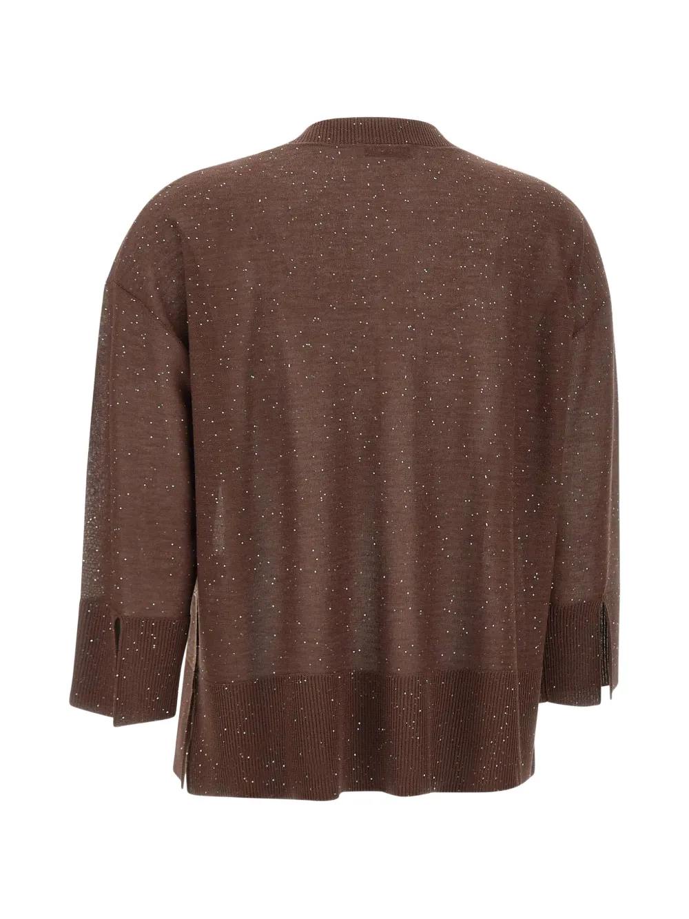  Kangra Sequin-embellished Buttoned Cardigan - Brown 