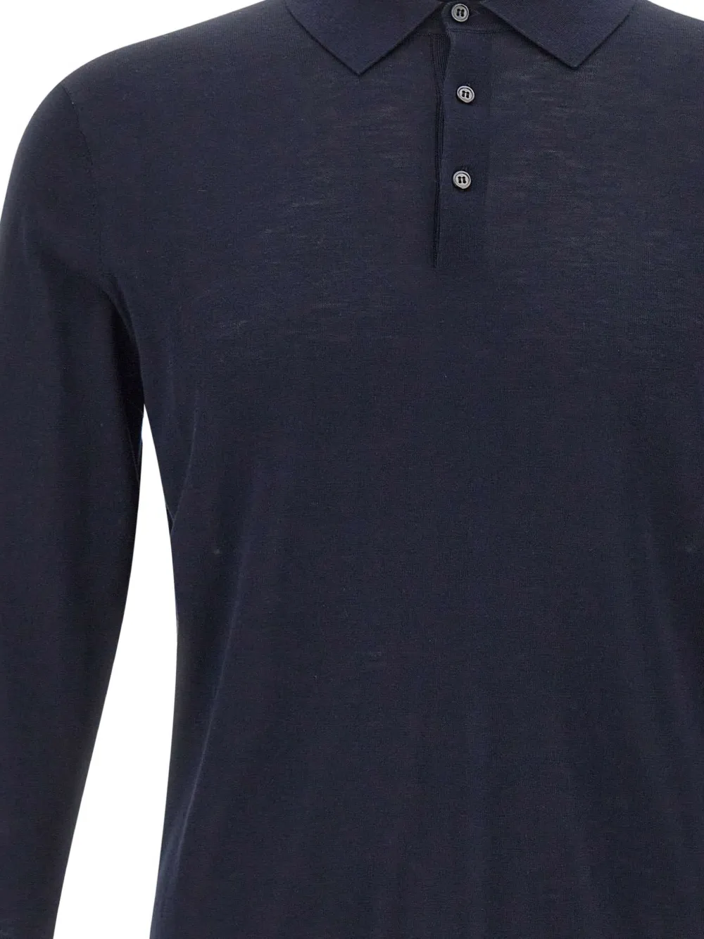 Kangra Poloshirt met lange mouwen Blauw