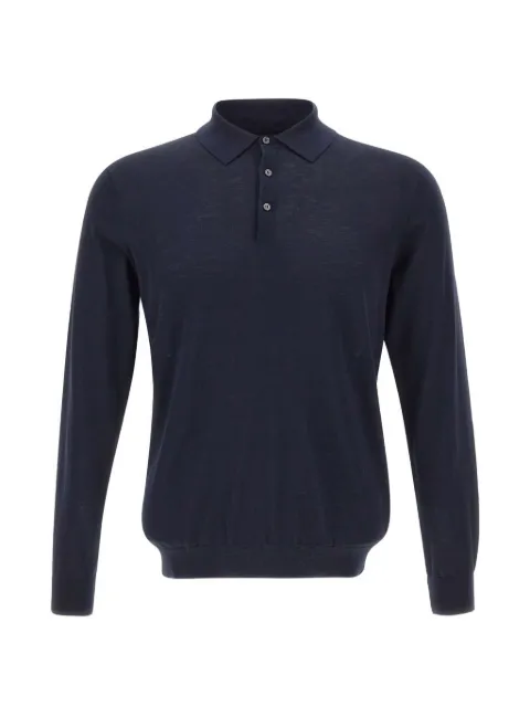 Kangra long-sleeve ribbed polo shirt
