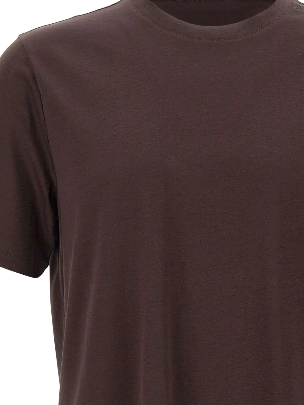 Kangra T-shirt met ronde hals Bruin