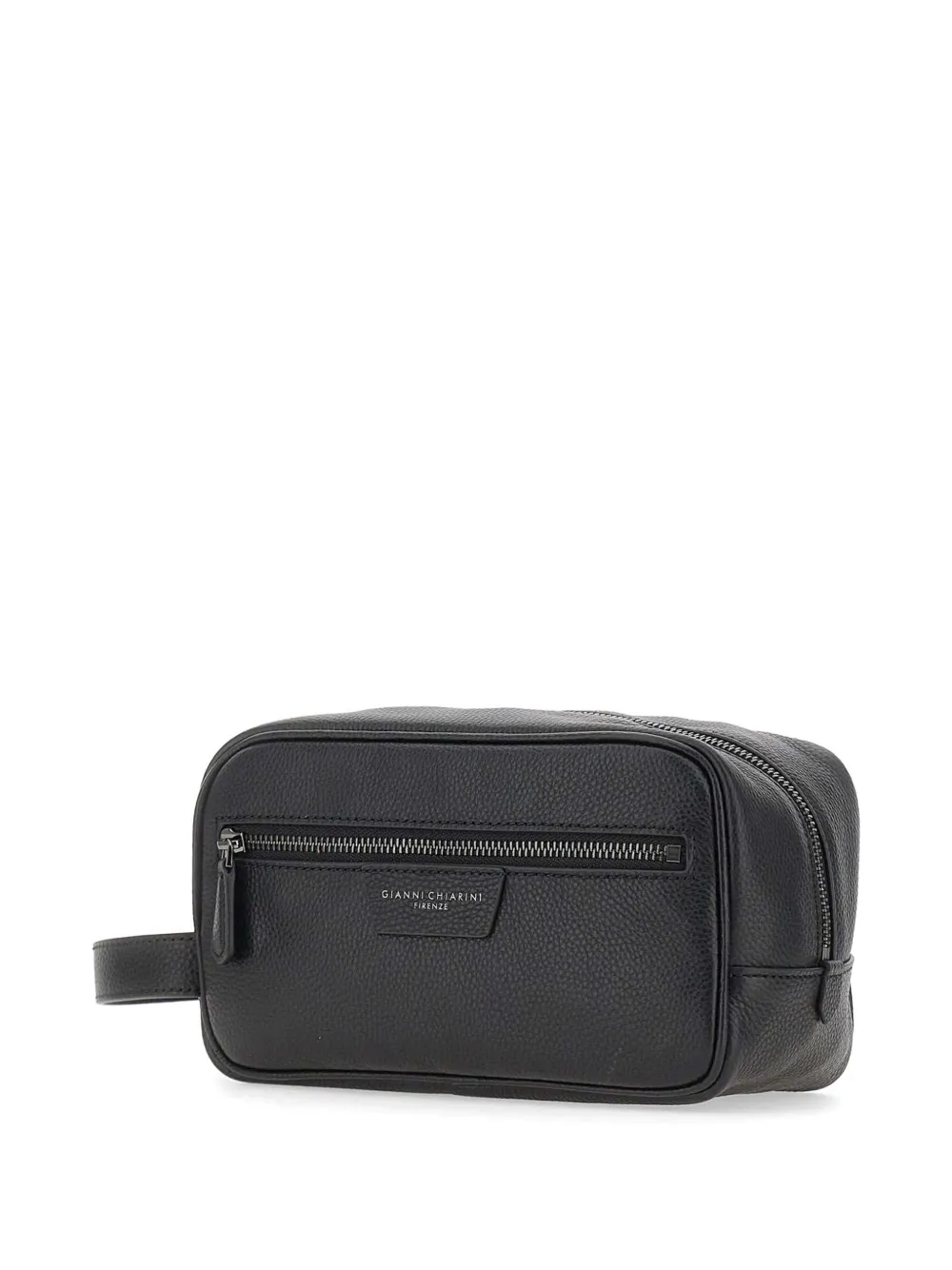GIANNI CHIARINI Florence toilettas met logopatch Zwart