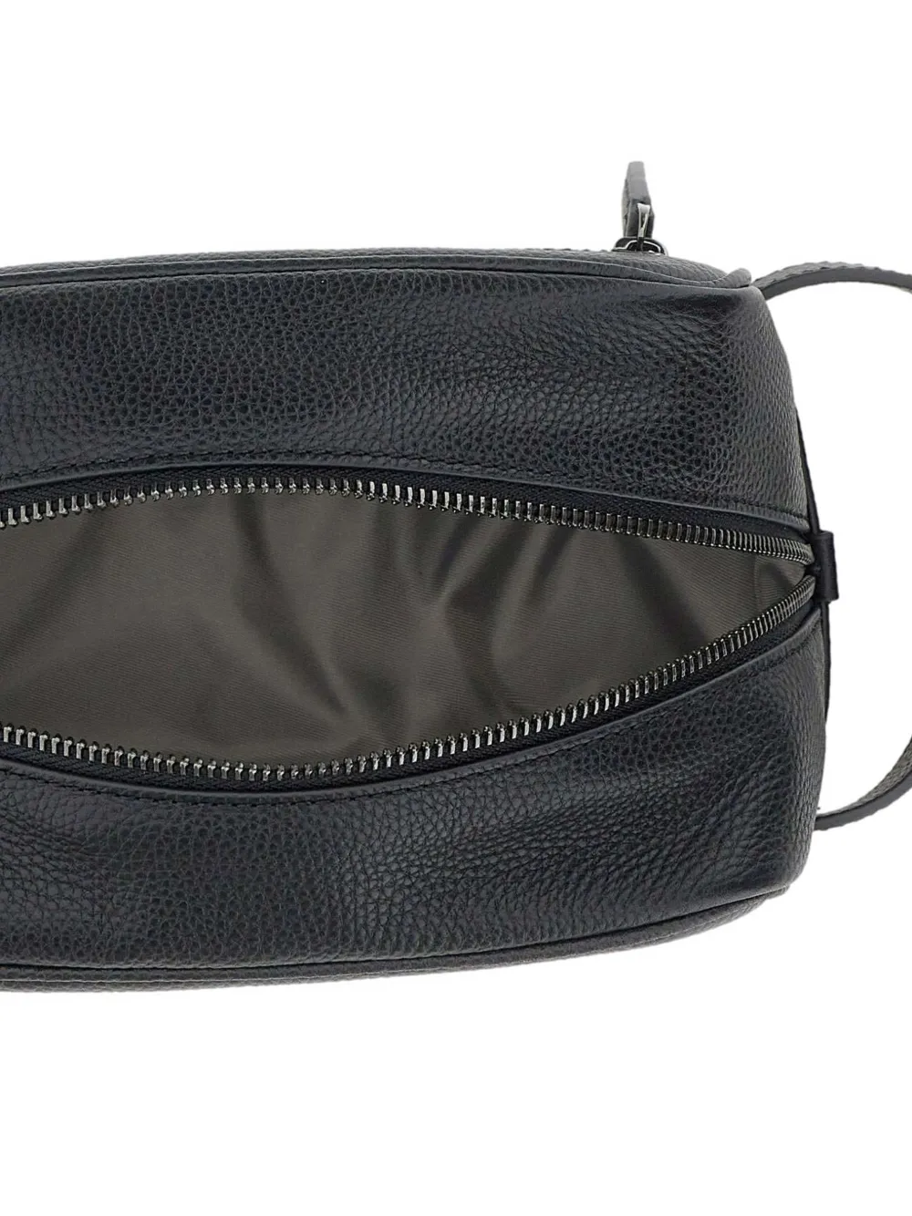 GIANNI CHIARINI Florence toilettas met logopatch Zwart