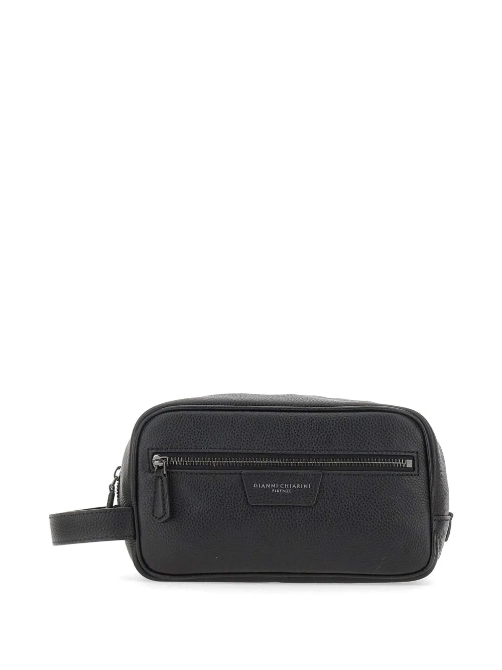 GIANNI CHIARINI Florence logo-patch wash bag - Nero