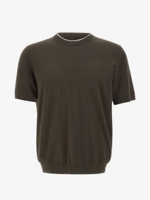 Kangra short-sleeve cotton sweater