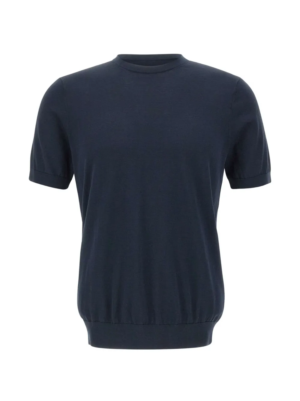 DIKTAT short-sleeved cotton sweater - Blu