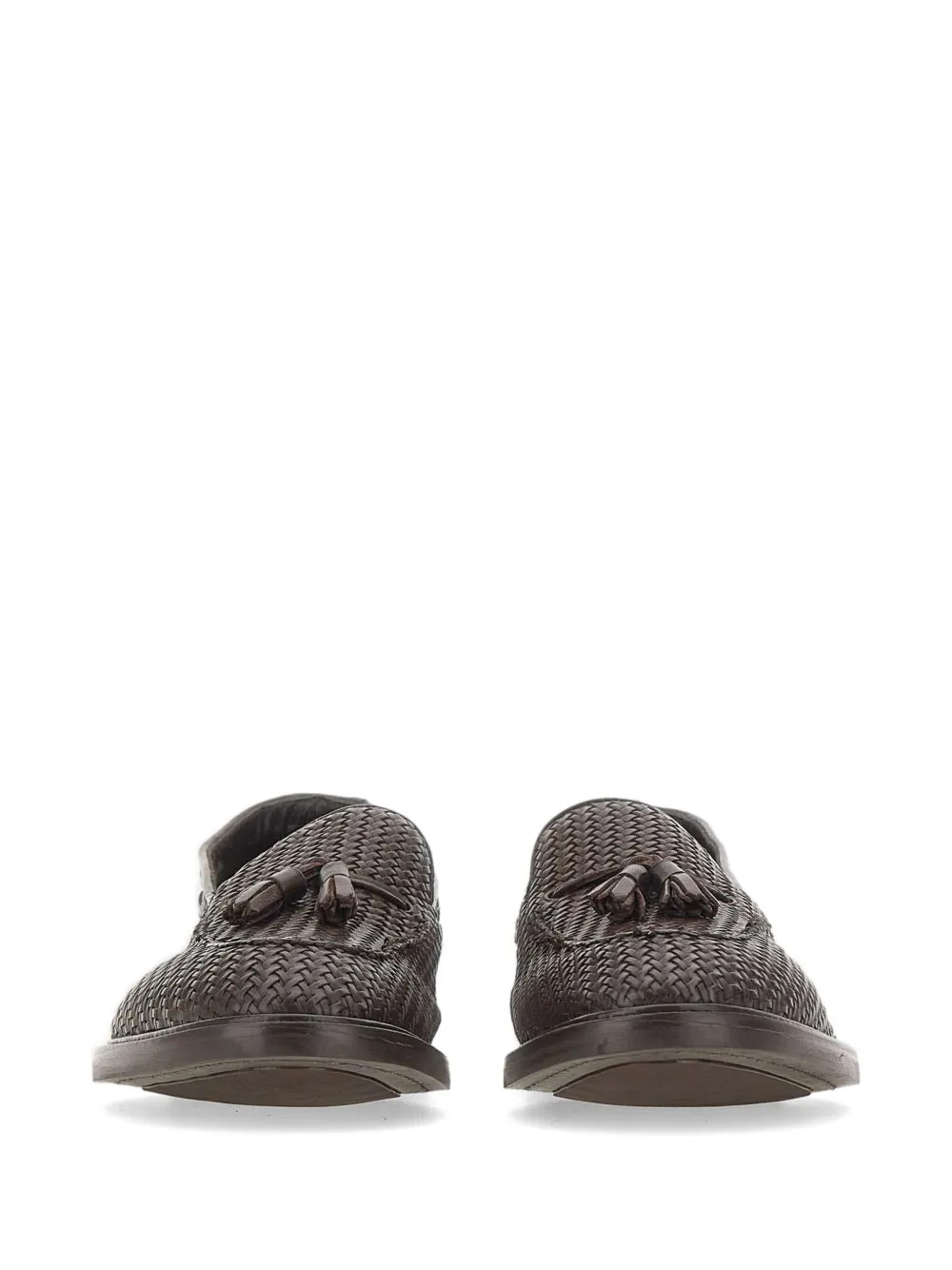 Alexander Hotto Geweven loafers met kwastje Bruin