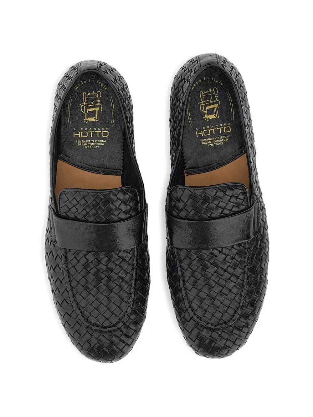 Alexander Hotto Leren loafers Zwart
