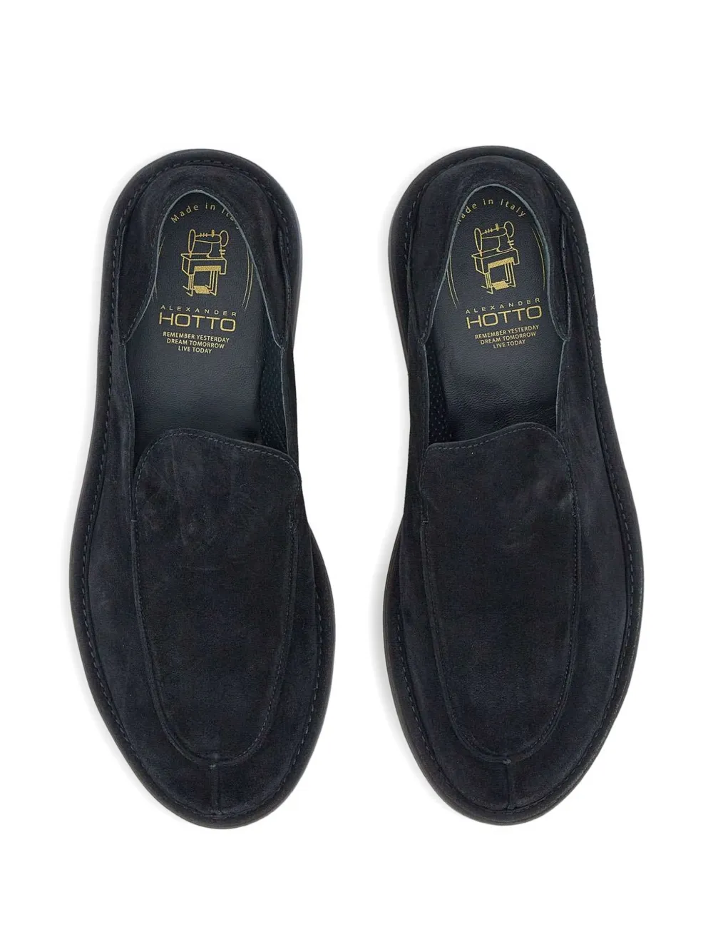 Alexander Hotto Suède loafers Blauw