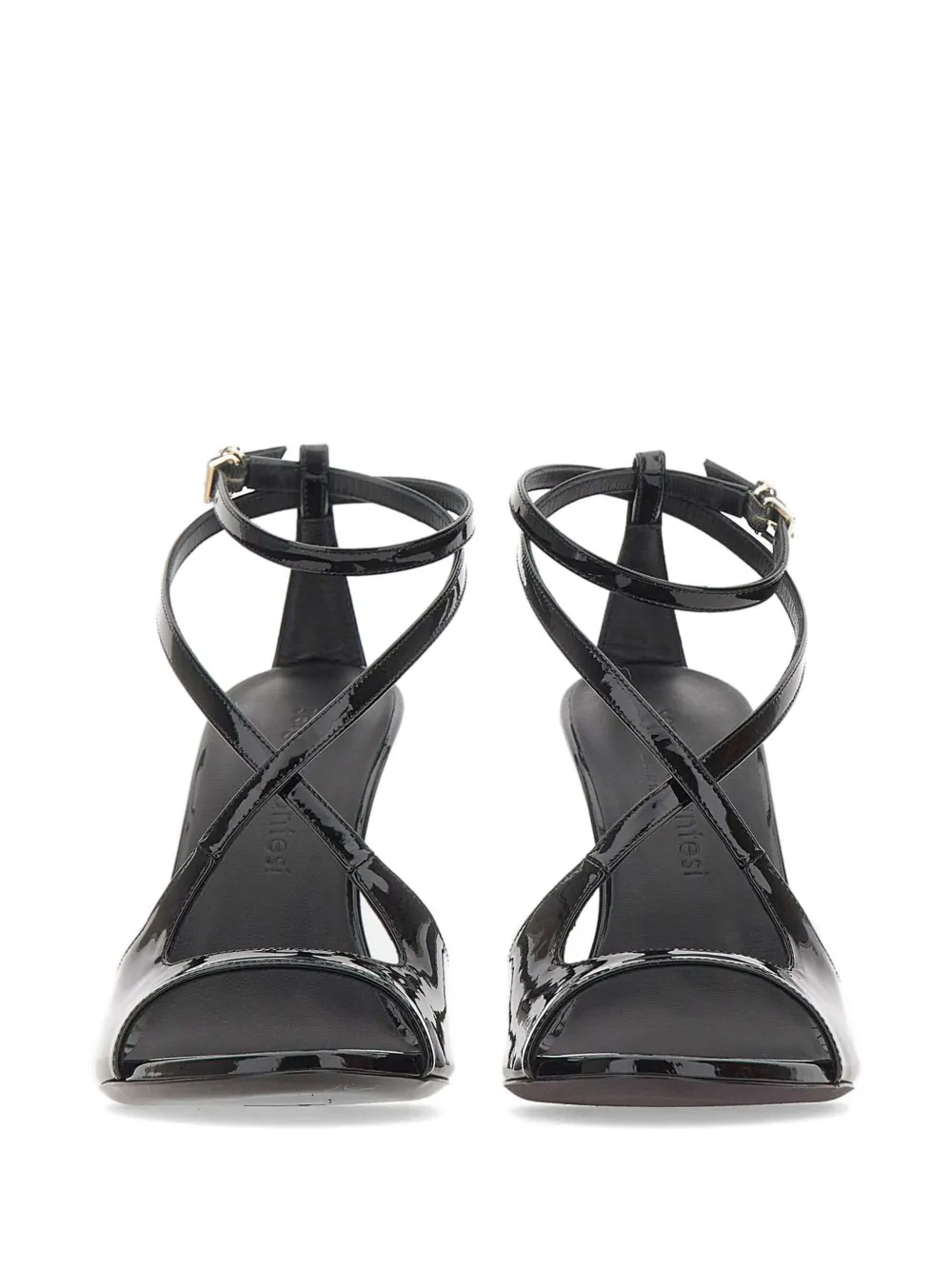 Sergio Levantesi Rebel6 sandalen met gekruiste bandjes Zwart