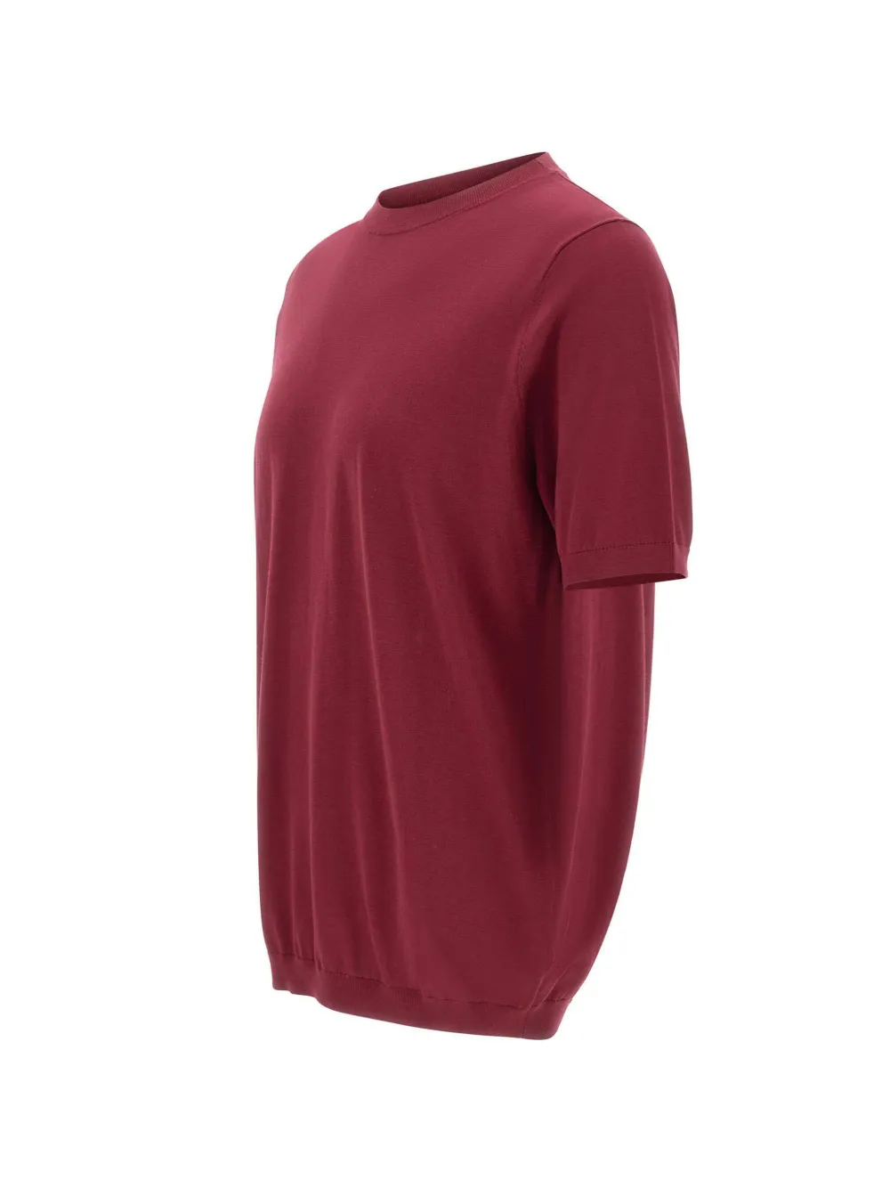 Kangra Geribbeld T-shirt Rood