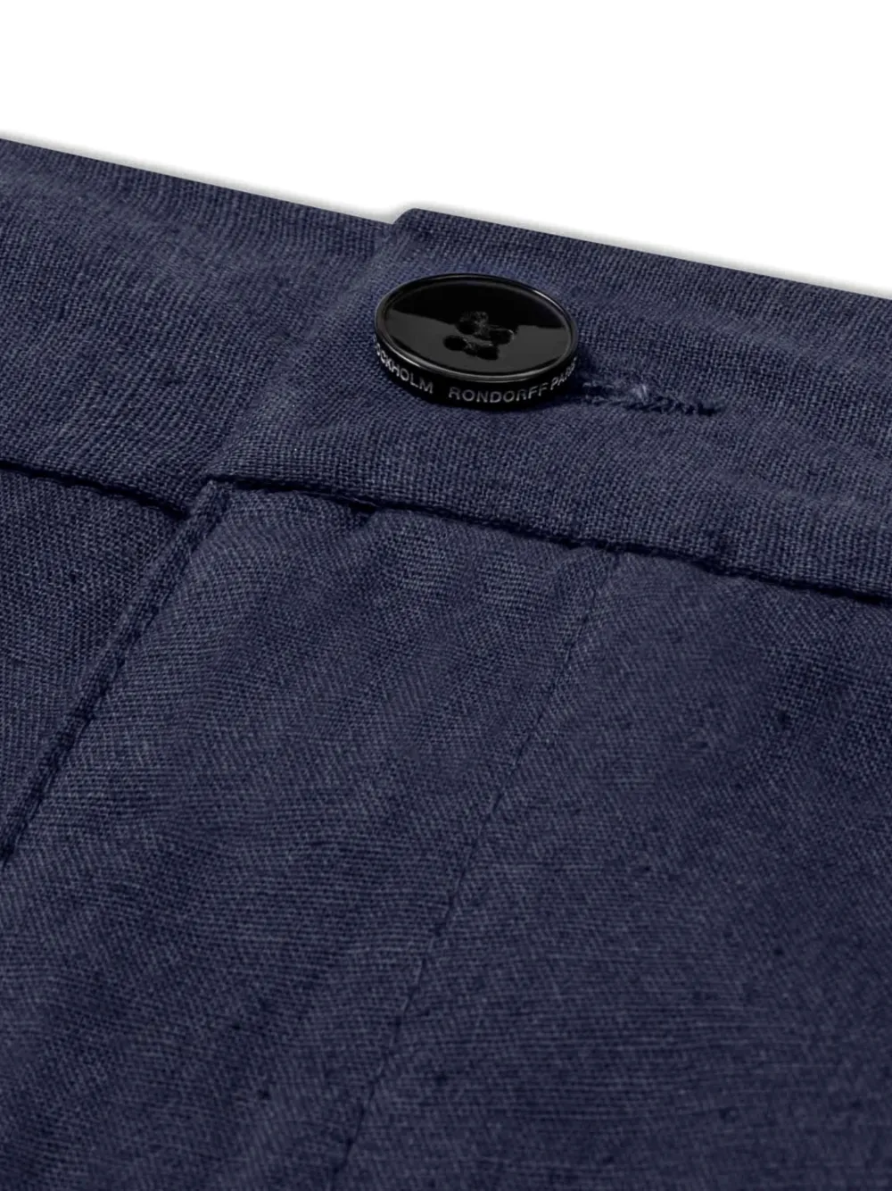 Ron Dorff Broek met elastische taille Blauw