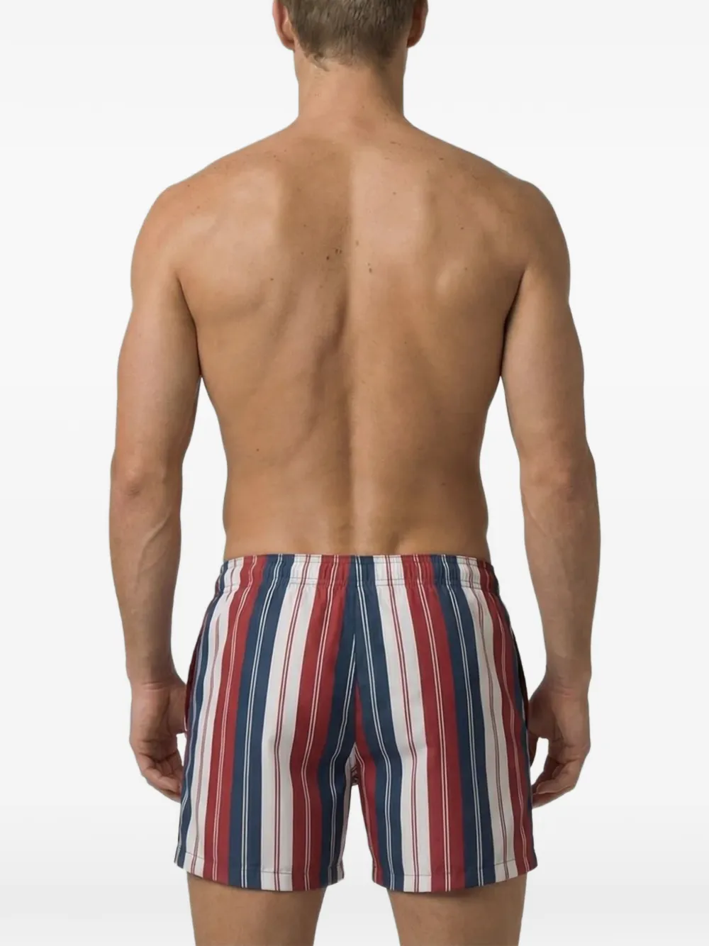  Ron Dorff Striped Swim Shorts - Red 