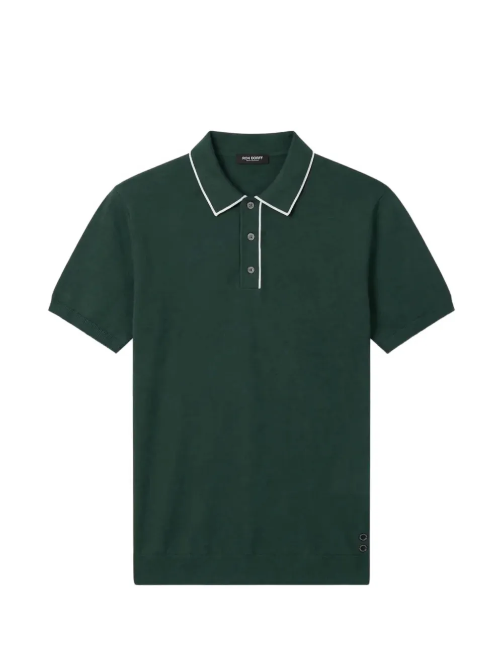 Ron Dorff button-fastening polo shirt – Green