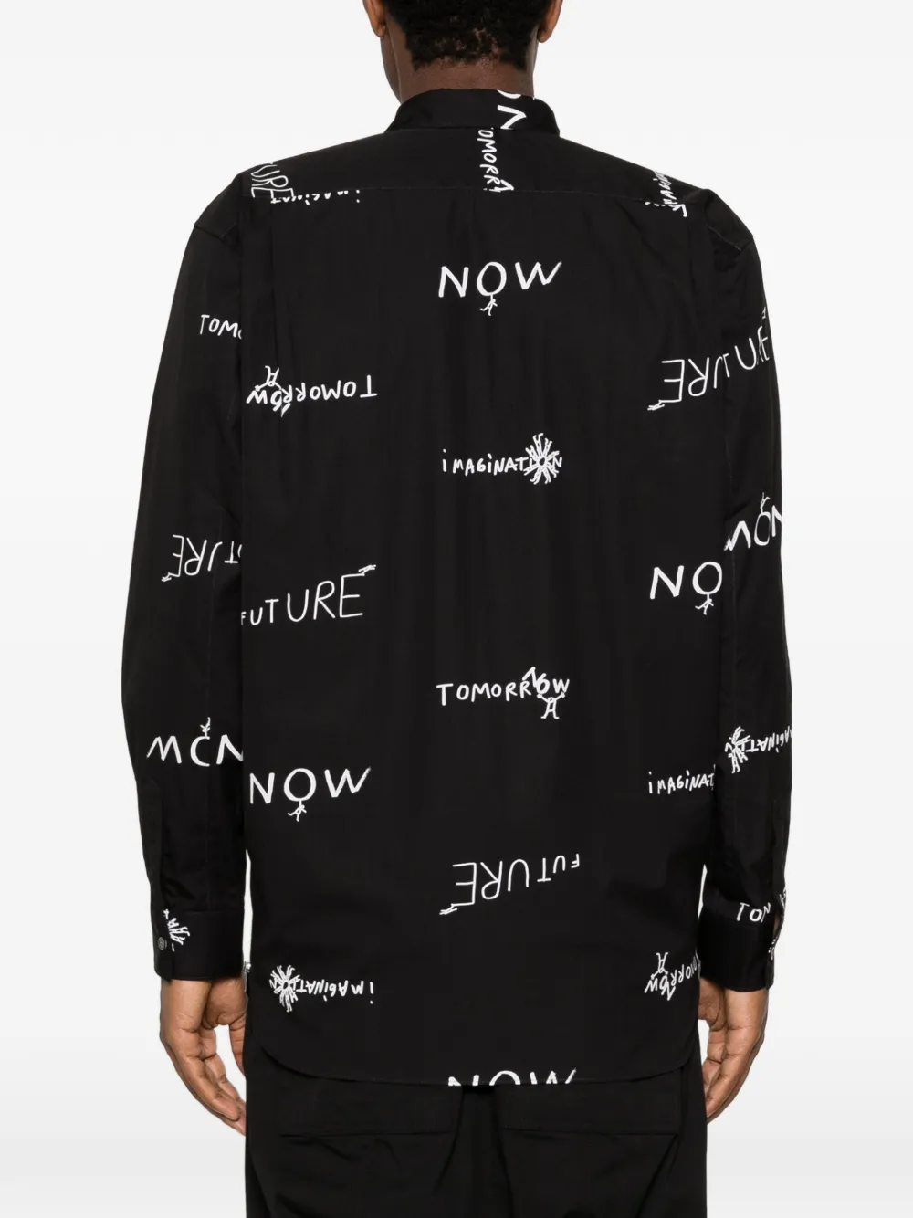 Comme Des Garçons Shirt T-shirt met print Zwart