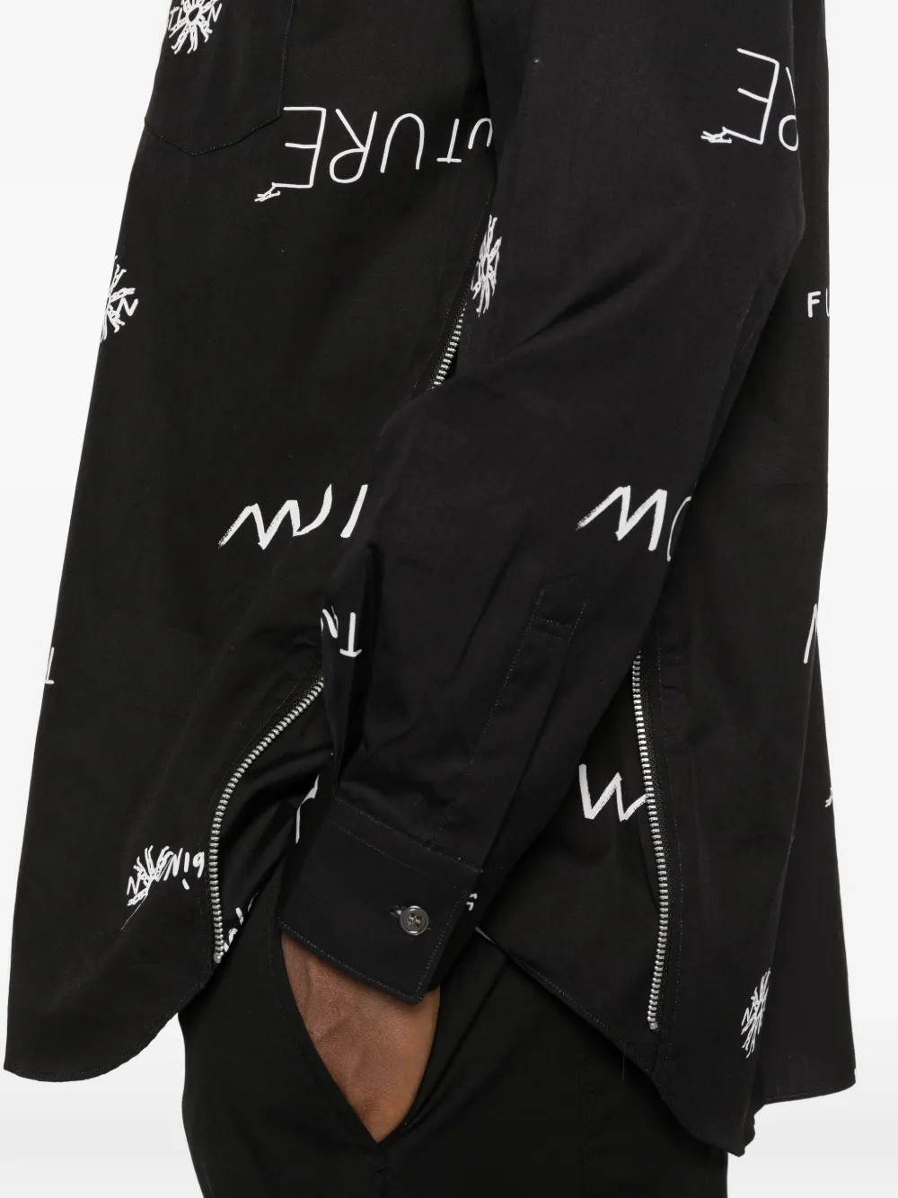 Comme Des Garçons Shirt T-shirt met print Zwart
