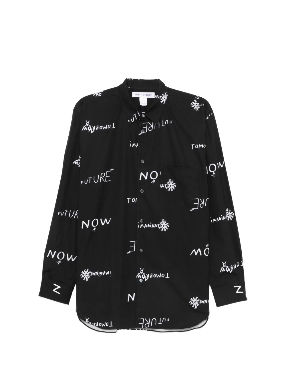 Comme Des Garçons Shirt text-print shirt - Nero