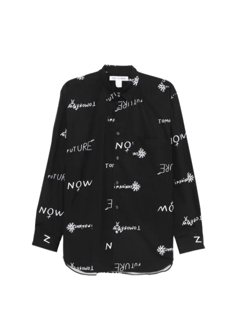 Comme Des Garçons Shirt text-print shirt