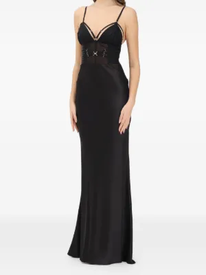 red carpet lurex jersey dress Red Carpet lurex jersey dress with embroidered flower