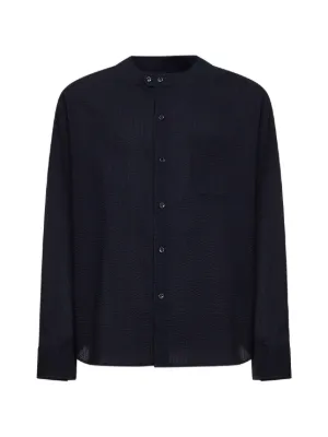 Giorgio Armani シアサッカー シャツ | ブルー | FARFETCH JP