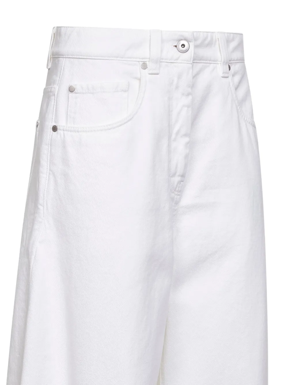  Brunello Cucinelli Vaqueros Con Cinco Bolsillos - Blanco 