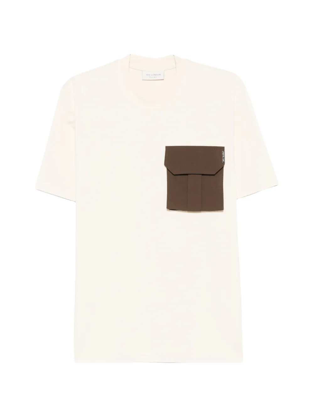 YES LONDON flap-pocket T-shirt - Toni neutri
