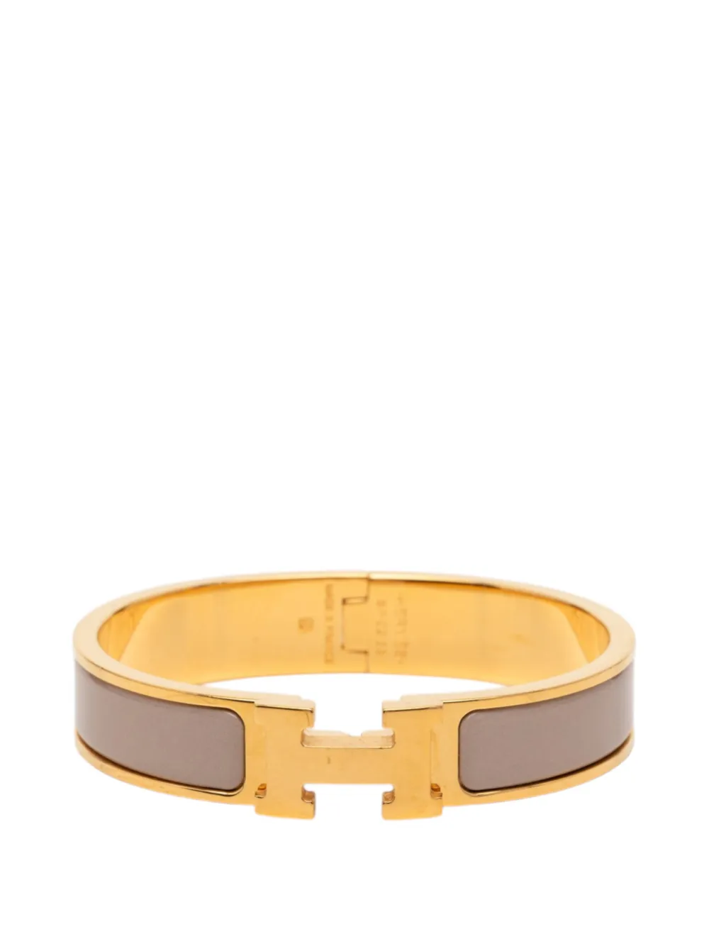 Hermès Pre-Owned 2000-2015 Enamel Clic H Bracelet PM costume bracelet - Marrone