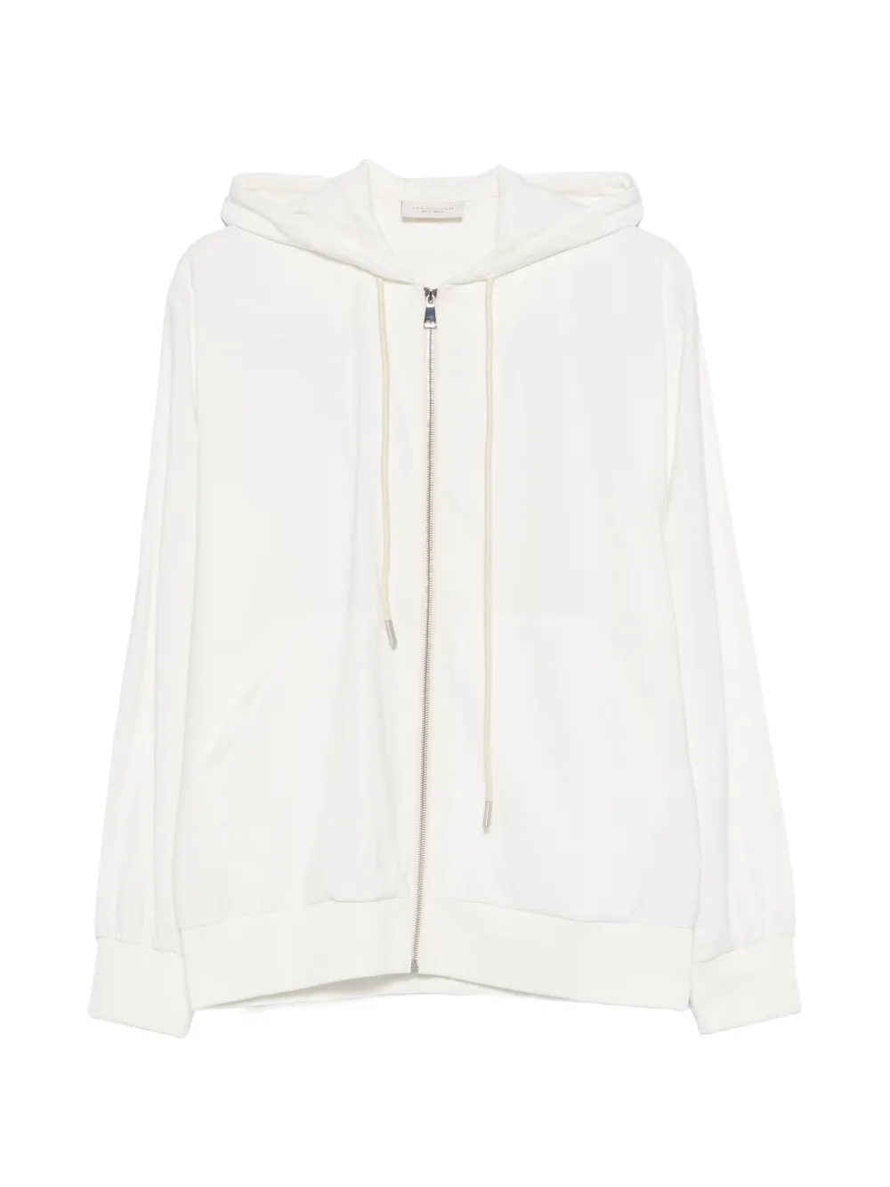 YES LONDON zip-fastening hoodie - Bianco