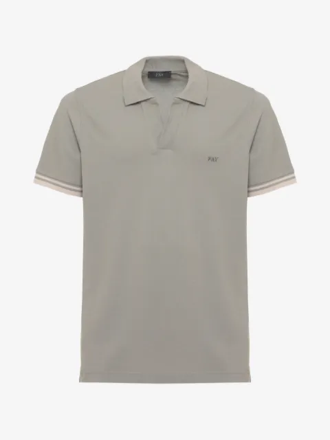 Fay playera tipo polo con logo bordado