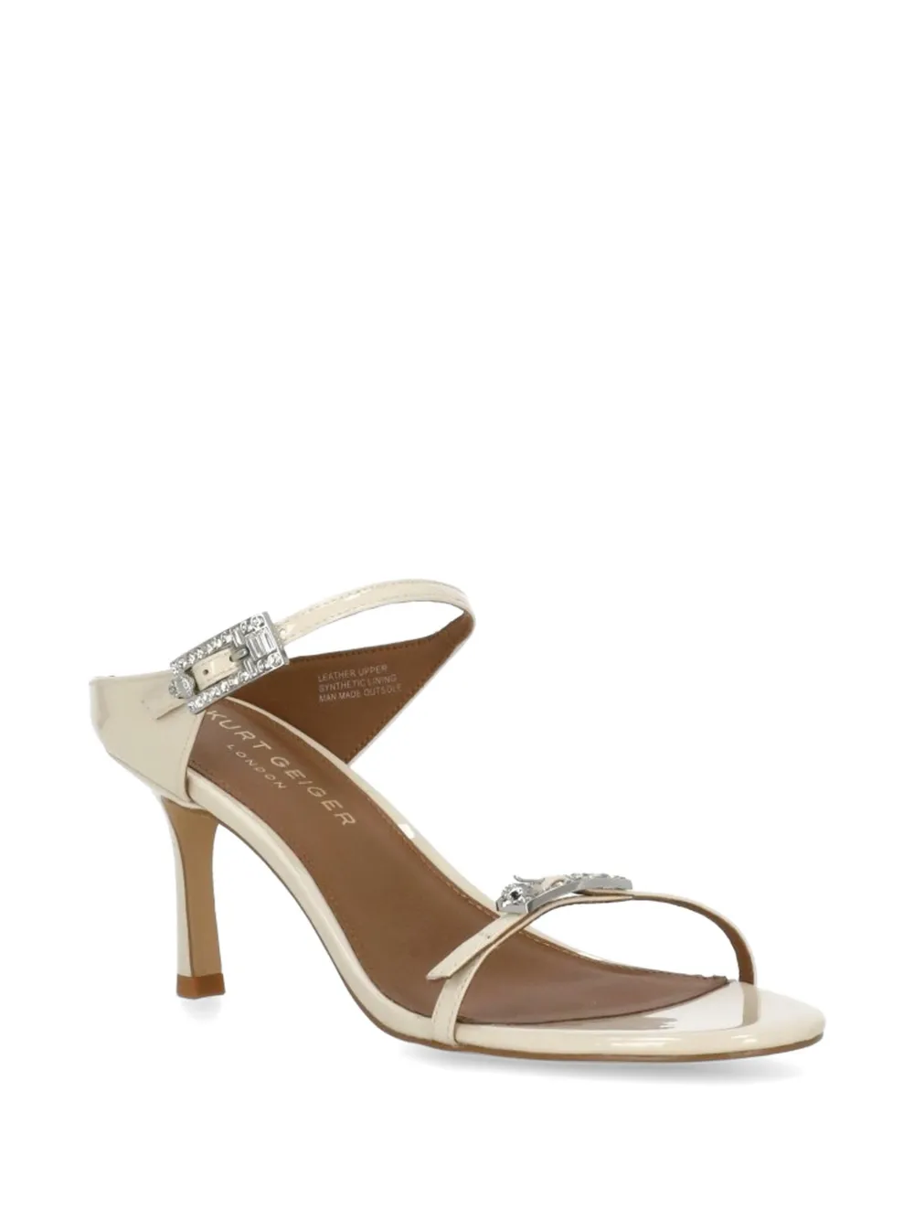 Kurt Geiger London Sandalen verfraaid met stras en gesp Beige