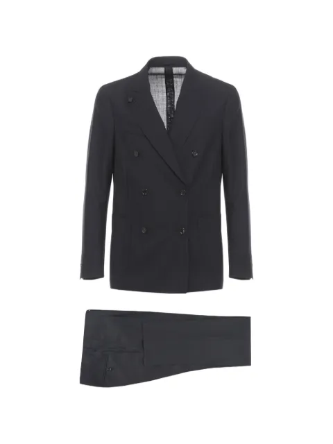 Lardini pinstripe double-breasted suit