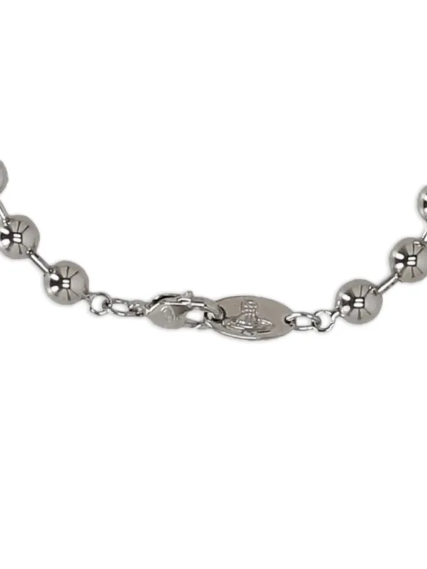 Vivienne Westwood Man. Thames Mini Bas Relief Bracelet | Silver