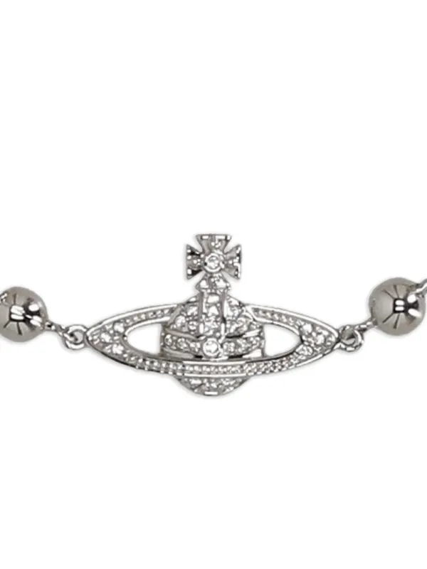 Vivienne Westwood Man. Thames Mini Bas Relief Bracelet | Silver