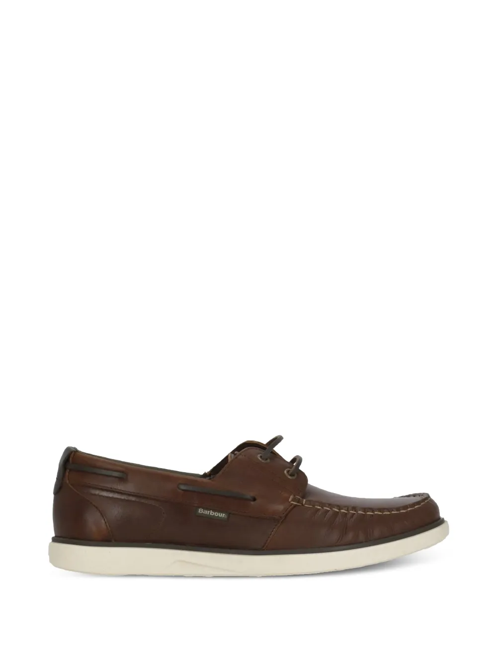 Barbour lace-up stitching boat shoes – Brown Barbour lace-up stitching boat shoes – Brown